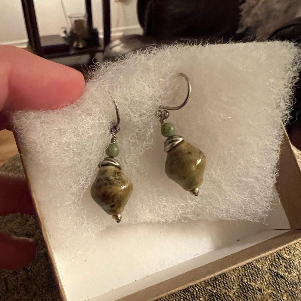 Sterling Silver semi precious earrings